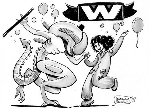 The talented Ms. Ripley - Ink on Paper