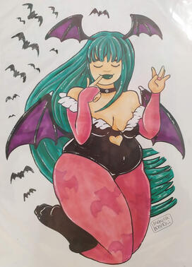 Morrigan - watercolor on paper