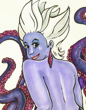 Ursula - Markers on paper